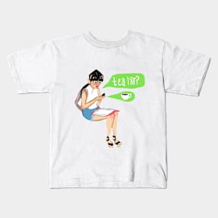 Tea L8r? Kids T-Shirt